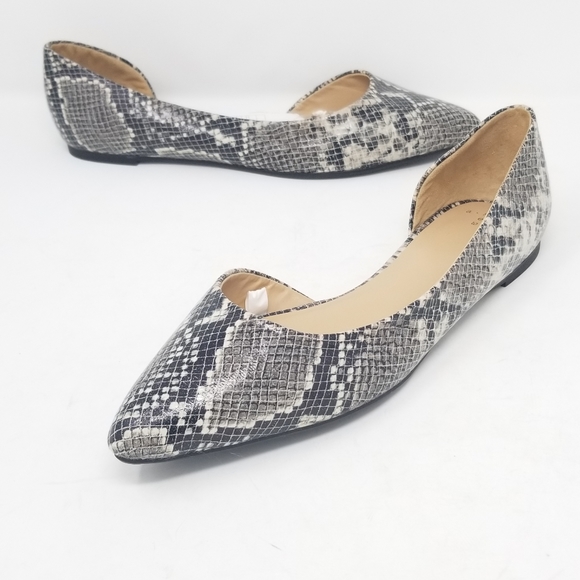 a new day Shoes - Faux Snakeskin Flats size 8.5